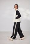 GEORGE WIDE LEG PANT - black / iv